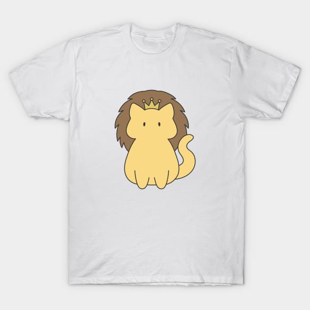 Leo Cat Zodiac Sign T-Shirt by artdorable